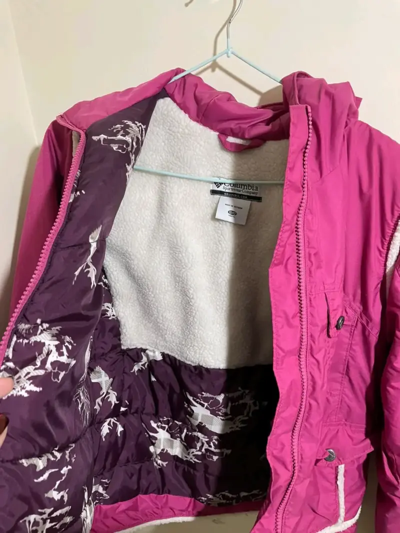 Parka rosa para niña Columbia - 2