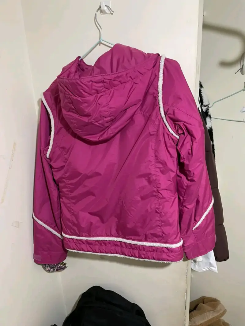 Parka rosa para niña Columbia - 3