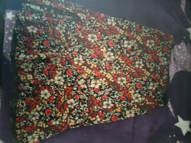 Falda larga floreada - 1