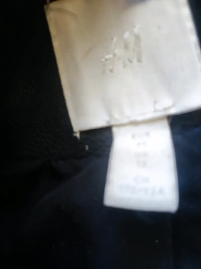 Chaqueta de cuero negra HyM - 2