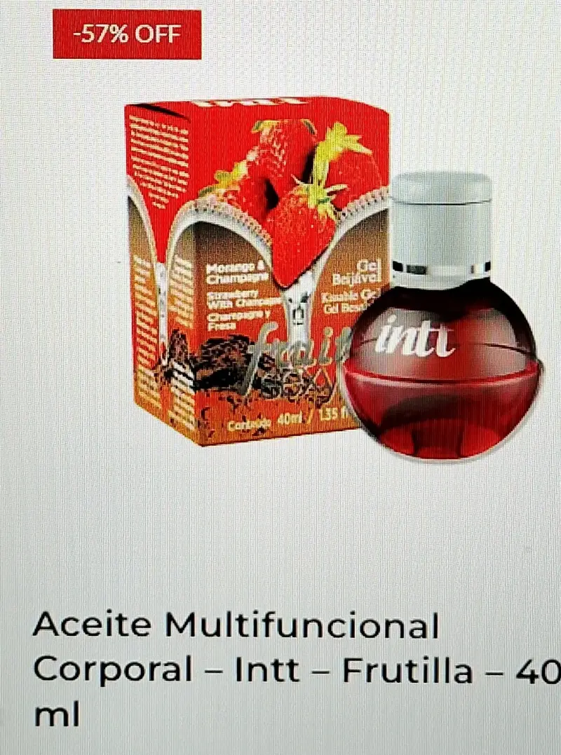 Aceite Corporal Intt Frutilla 40ml