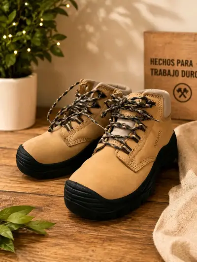 Botas de trabajo beige - miniatura 1