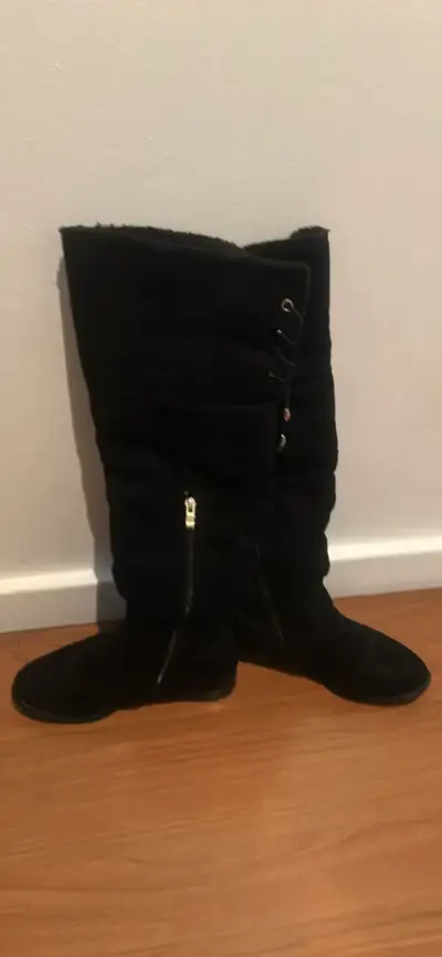 BOTAS GAMUZA 37 FORRADAS CON PIEL - miniatura 3