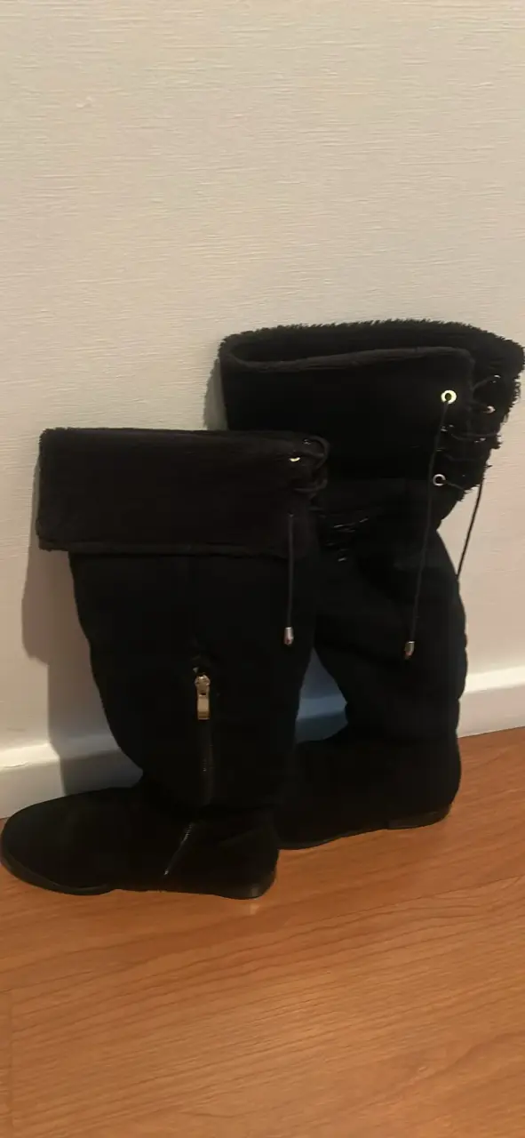 BOTAS GAMUZA 37 FORRADAS CON PIEL - 4