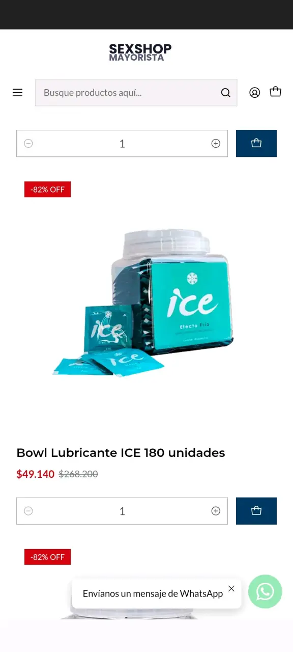 Bowl Lubricante ICE 180 unidades