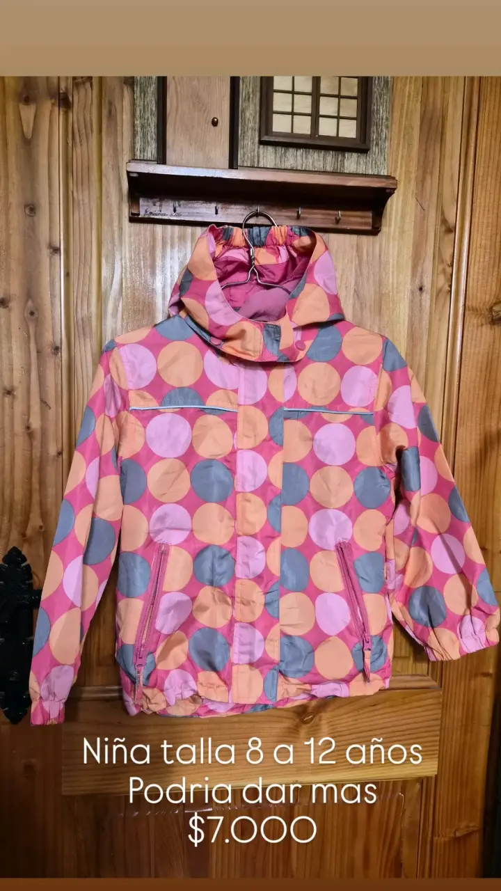 Chaqueta niña colores círculos