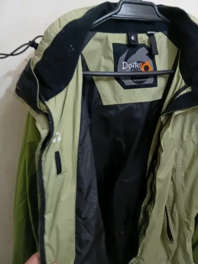 Chaqueta verde impermeable doite - miniatura 3