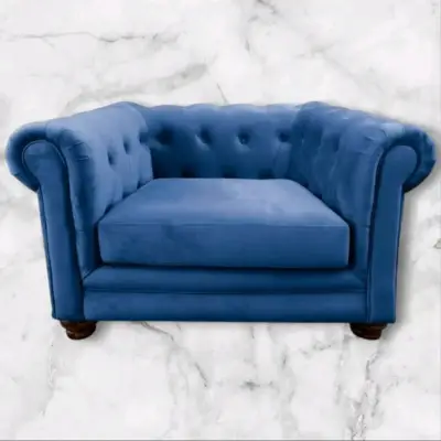 Sillón azul estilo clásico - miniatura 1