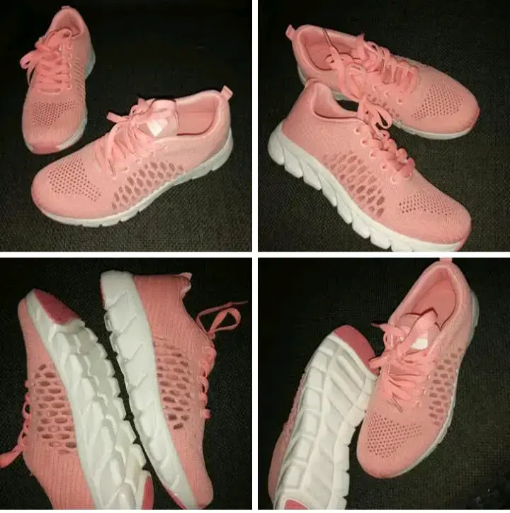 Zapatillas deportivas rosadas mujer