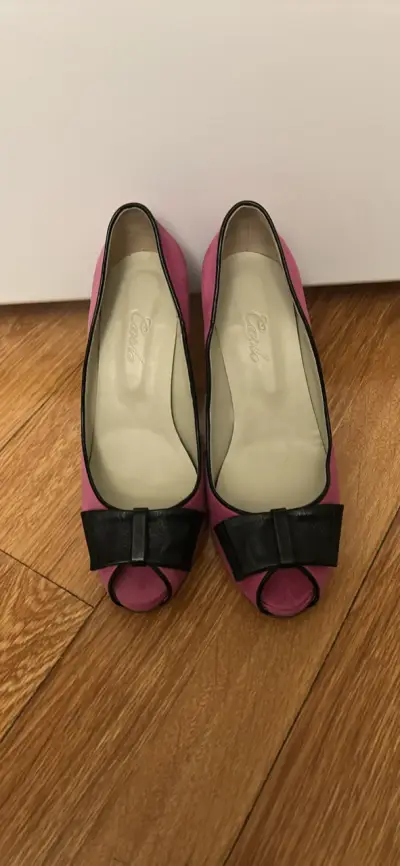 ZAPATOS ROSADOS 36,5 GAMUZA - miniatura 1
