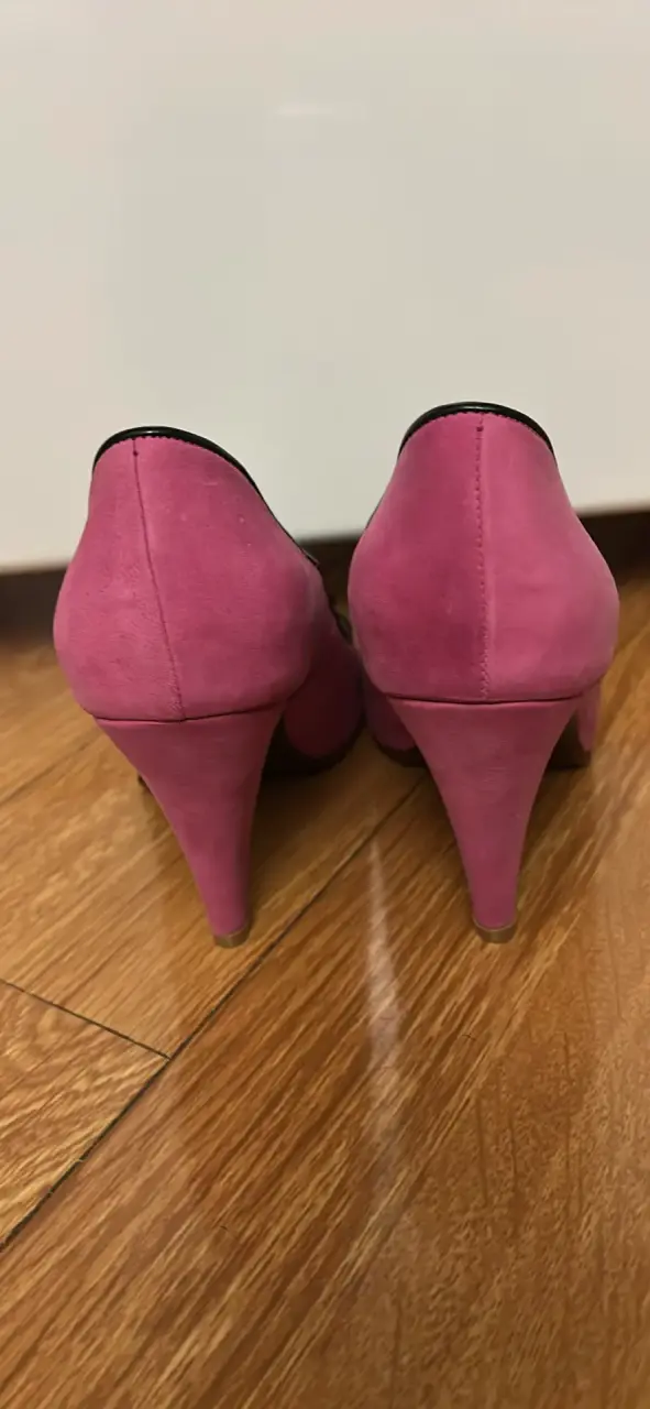 ZAPATOS ROSADOS 36,5 GAMUZA - 3
