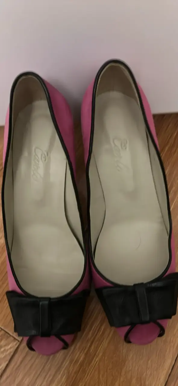 ZAPATOS ROSADOS 36,5 GAMUZA - 5
