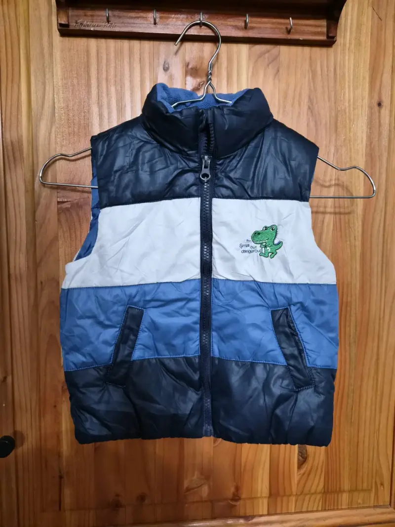 Chaleco acolchado infantil azul