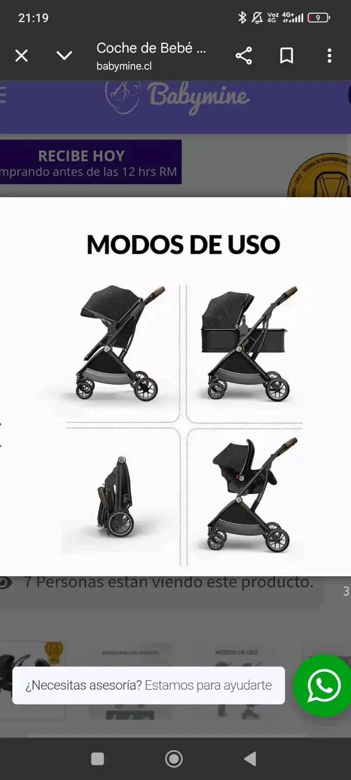 Coche de bebé E Crib travel system - 4