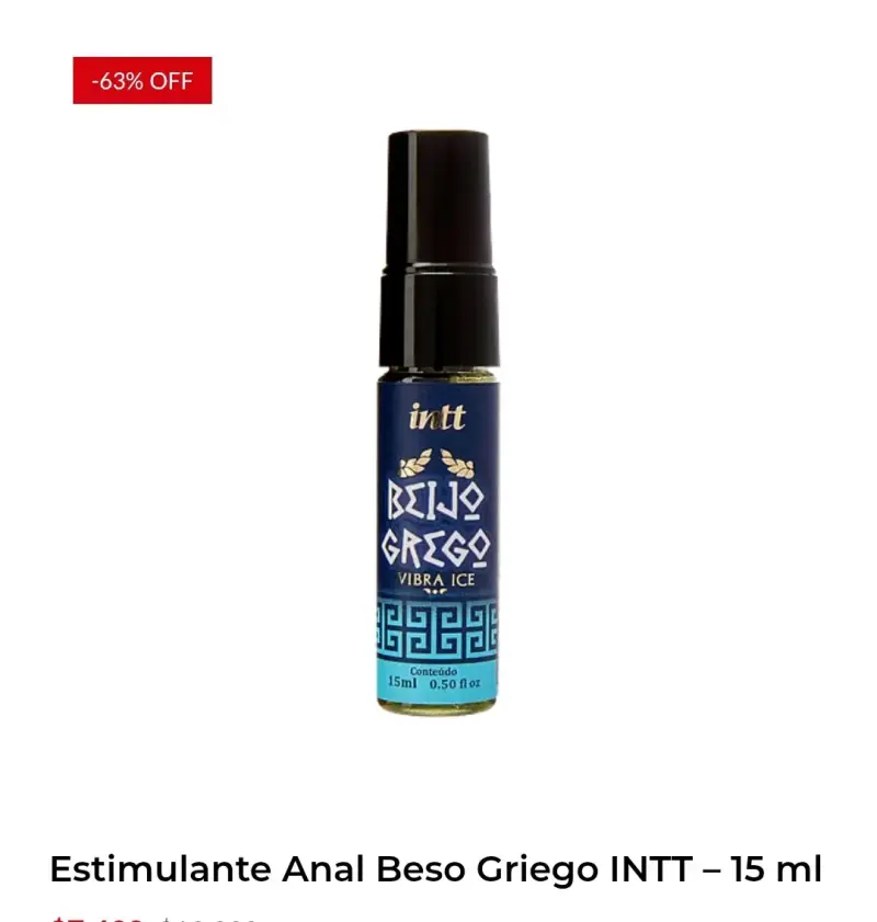 Estimulante anal Beso Griego 15 ml