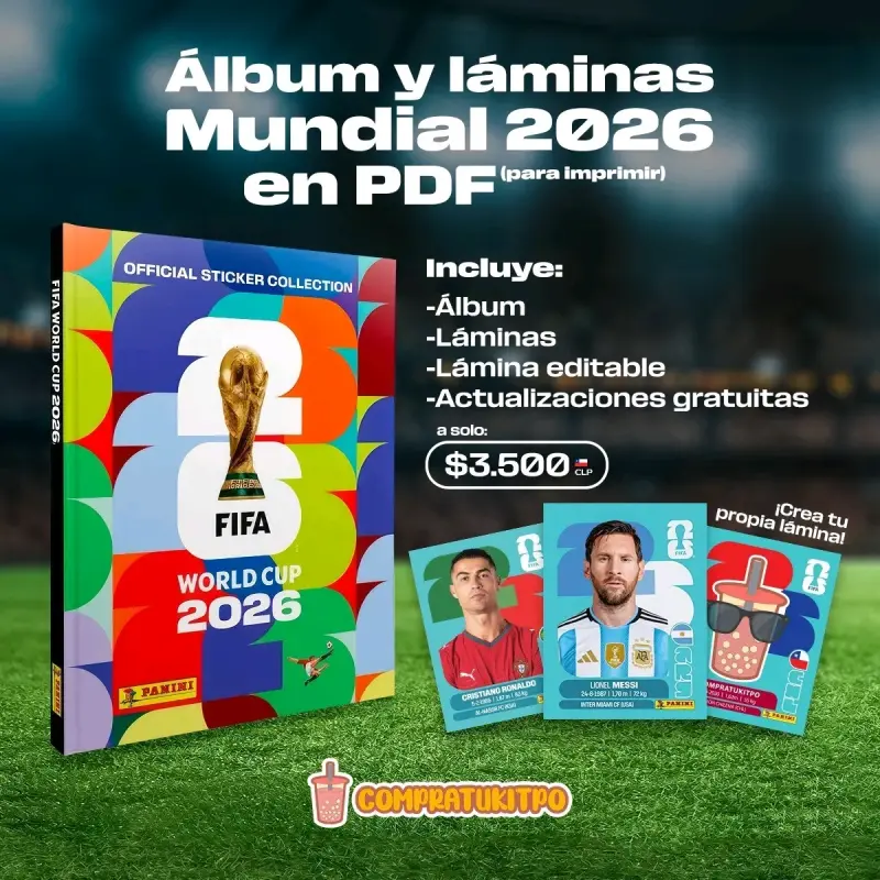 Con el mejor precio Álbum y láminas Mundial 2026