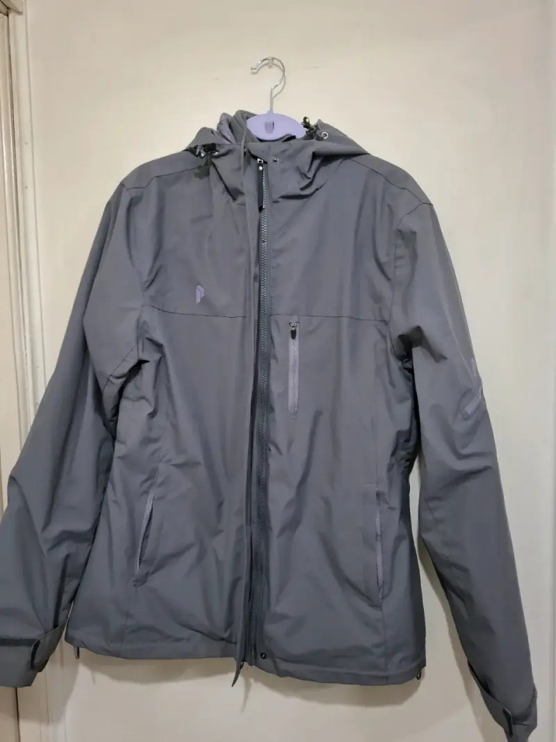 Chaqueta impermeable gris - 1