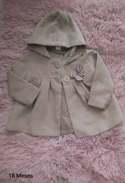 Abrigo beige para bebé - miniatura 4