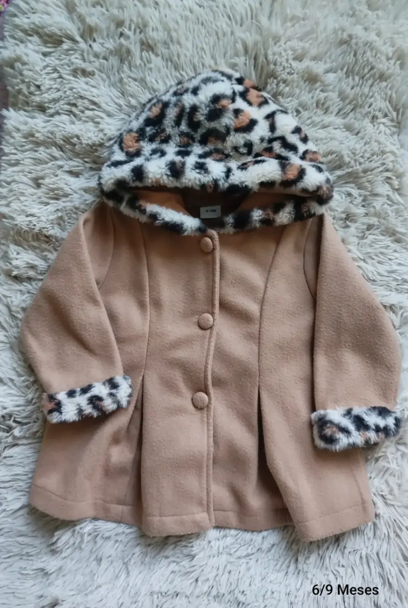 Abrigo beige para bebé - 5