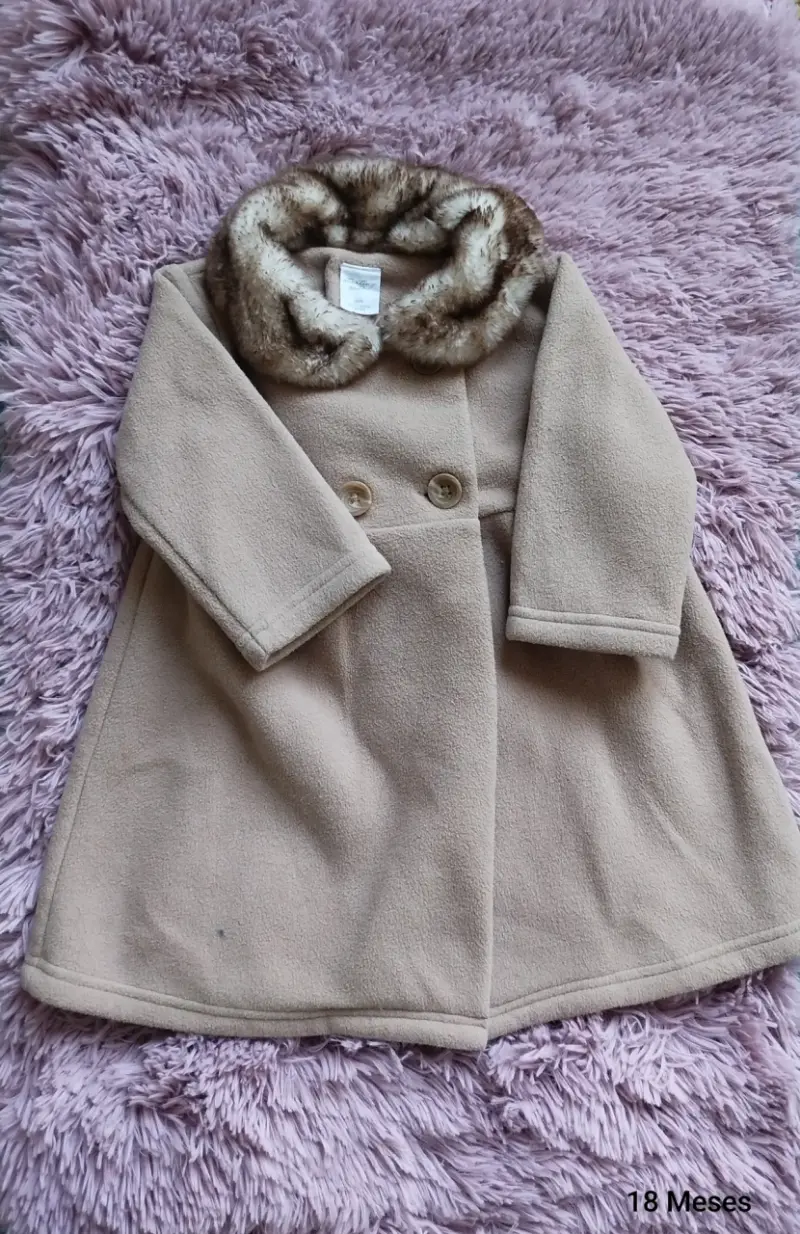 Abrigo beige para bebé - 6