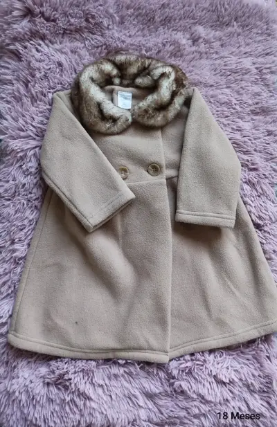 Abrigo beige para bebé - miniatura 6