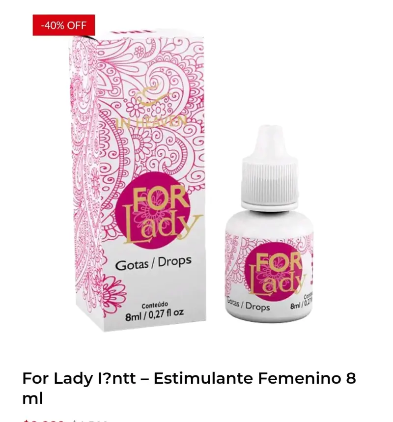 Gotas estimulantes For Lady 8 ml