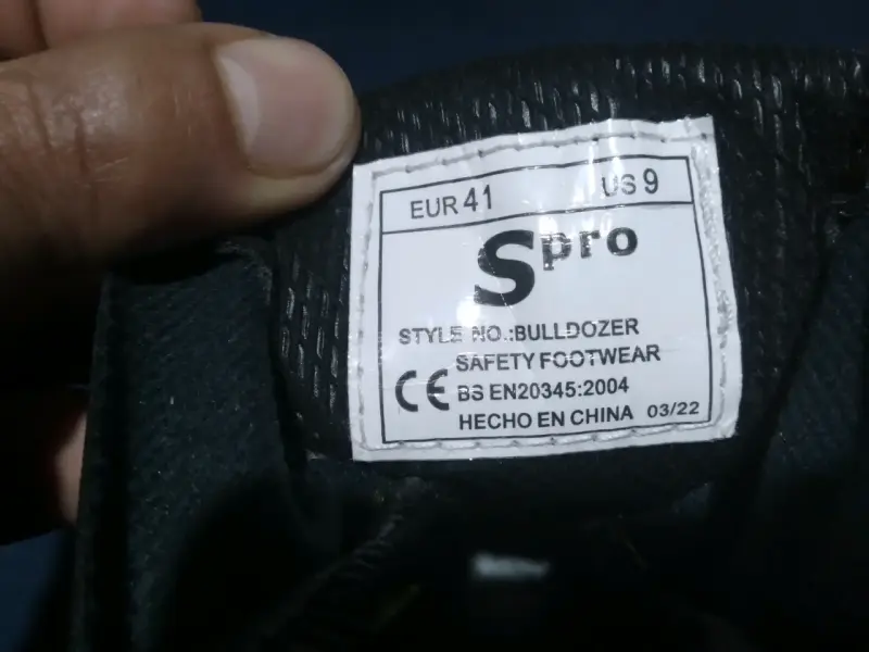 Bota de seguridad negra - 5