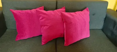 Cojines fucsia decorativos - miniatura 1