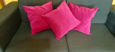 Cojines fucsia decorativos - miniatura 2