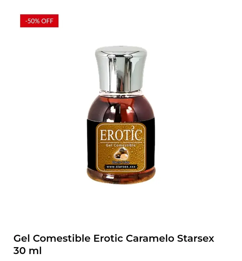 Gel Comestible Erotic Caramelo 30ml
