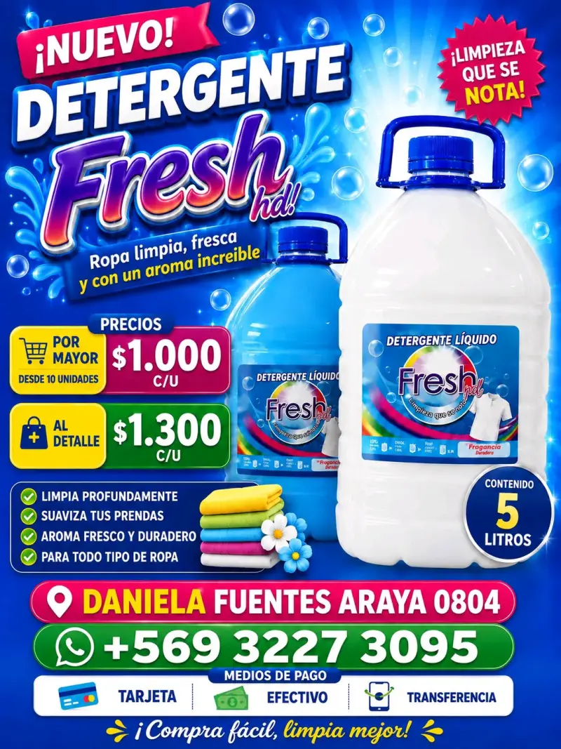 Detergente líquido Fresh 5L