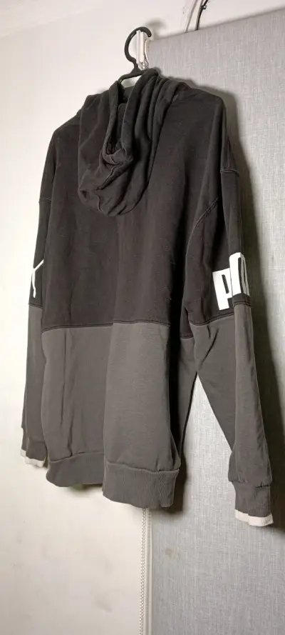Polerón con capucha Puma negro y gris - miniatura 2