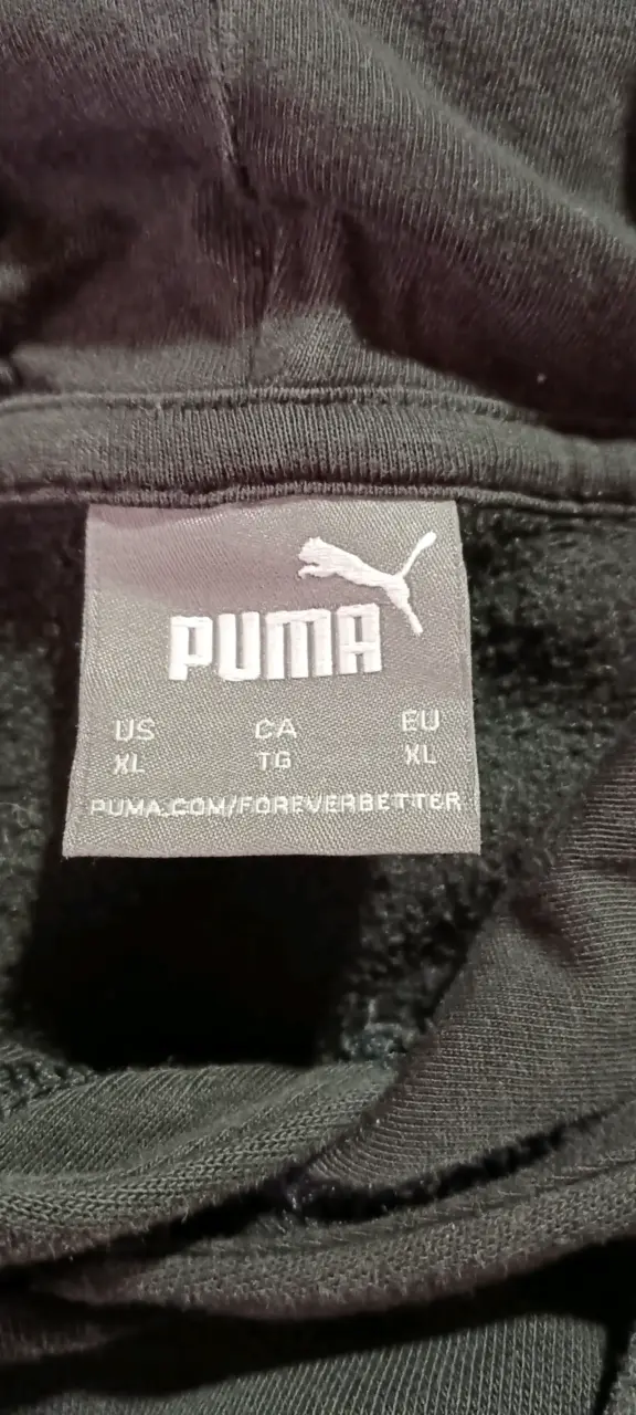Polerón con capucha Puma negro y gris - 3