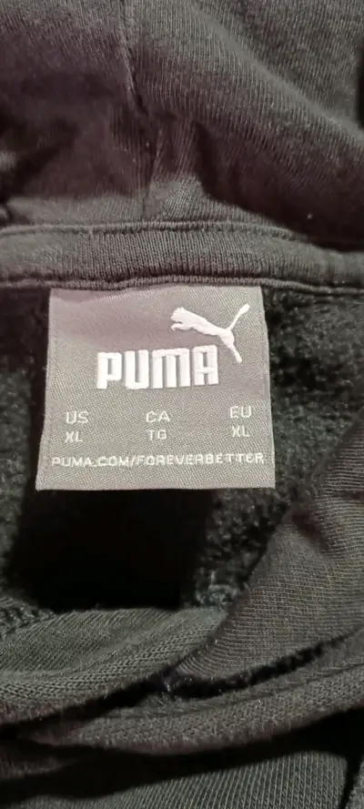 Polerón con capucha Puma negro y gris - miniatura 3