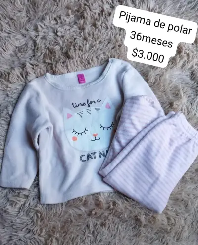 Pijama algodón niña rosa - miniatura 3
