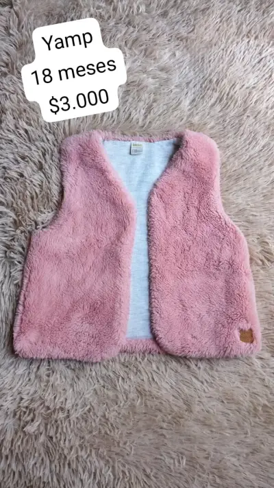 Chaqueta polar blanca para bebé - miniatura 2