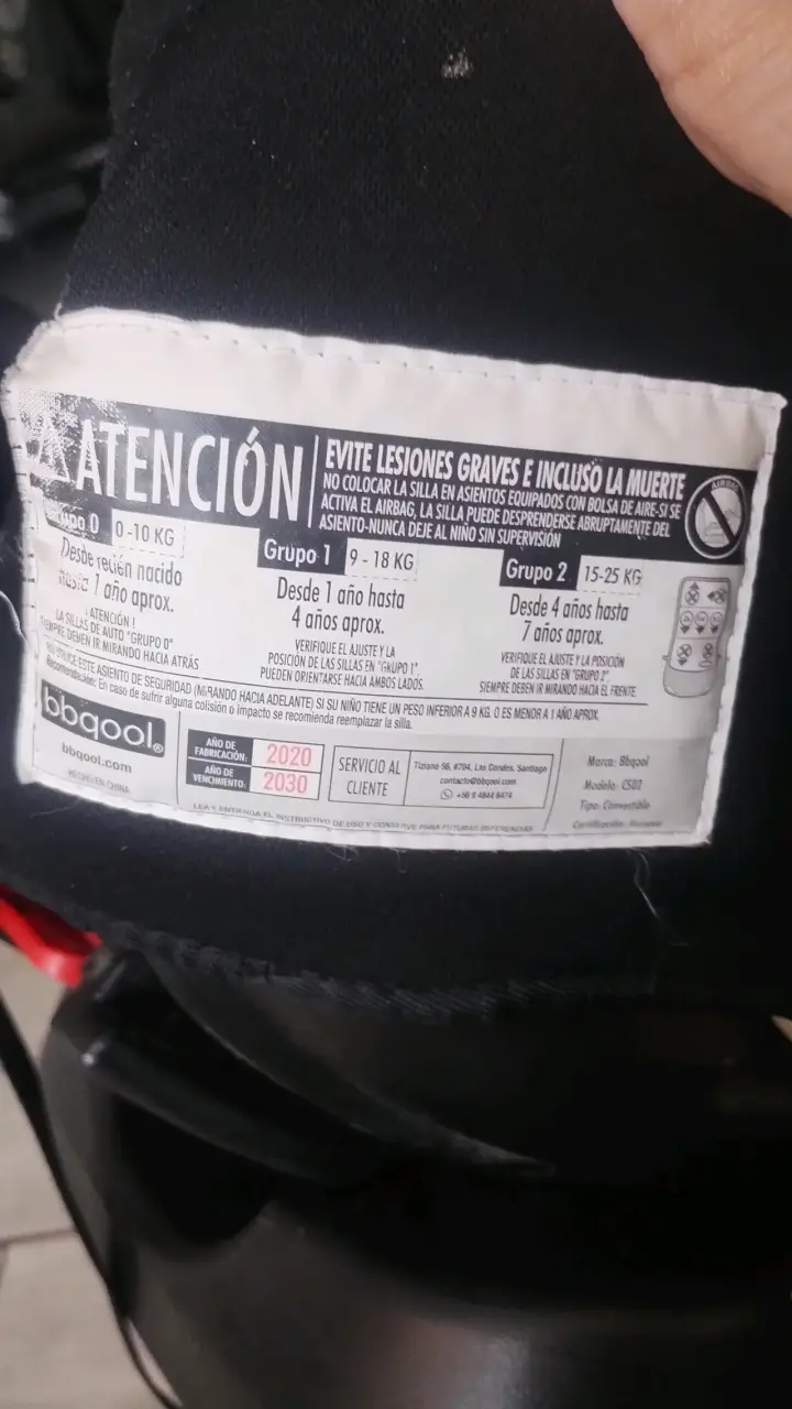 Silla para auto Bbqool negra - 1