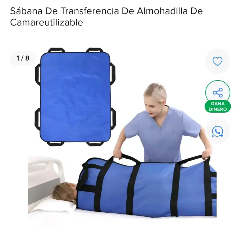 Sábana de transferencia reutilizable azul - 1
