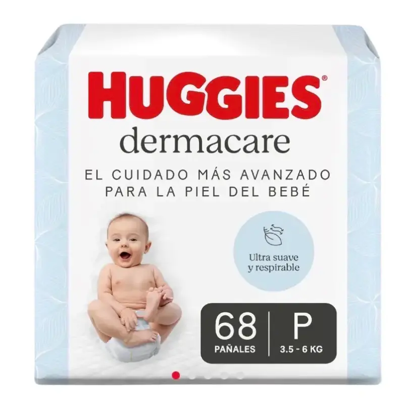 Pañales Huggies Dermacare Talla P