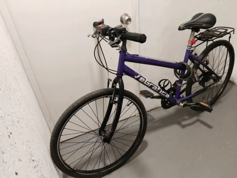 Bicicleta morada urbana - 3