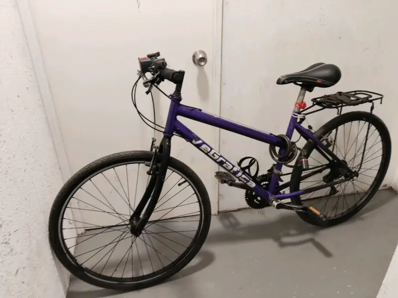 Bicicleta morada urbana - 4