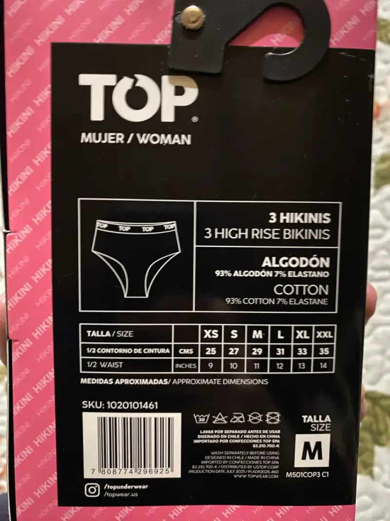 Pack 3 Hikini algodón mujer - 2