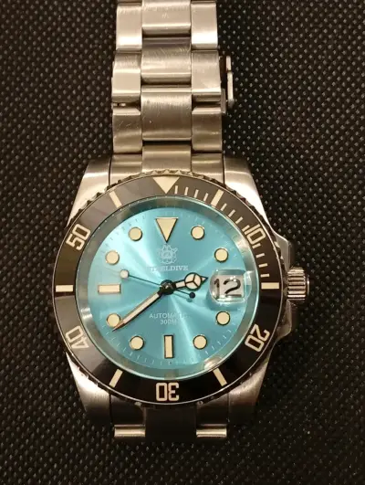 Reloj de buceo automático azul - miniatura 1