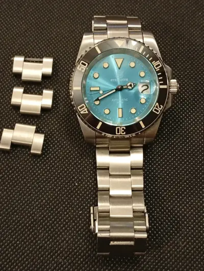 Reloj de buceo automático azul - miniatura 2