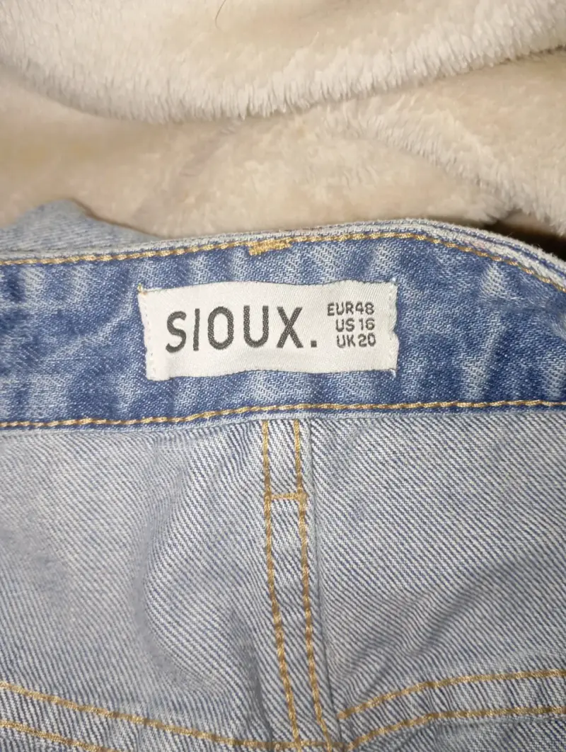 Jeans cargo de mezclilla azul claro - 3