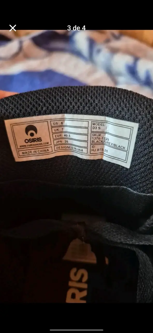 Zapatillas Osiris D3 8US 40.5 - 3
