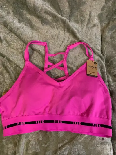 Sosten deportivo rosa brillante PINK - miniatura 1