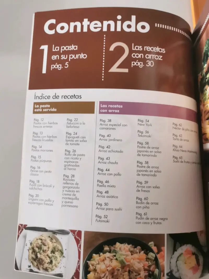 Libro Taller de Cocina /Pastas y Arroces. - 3