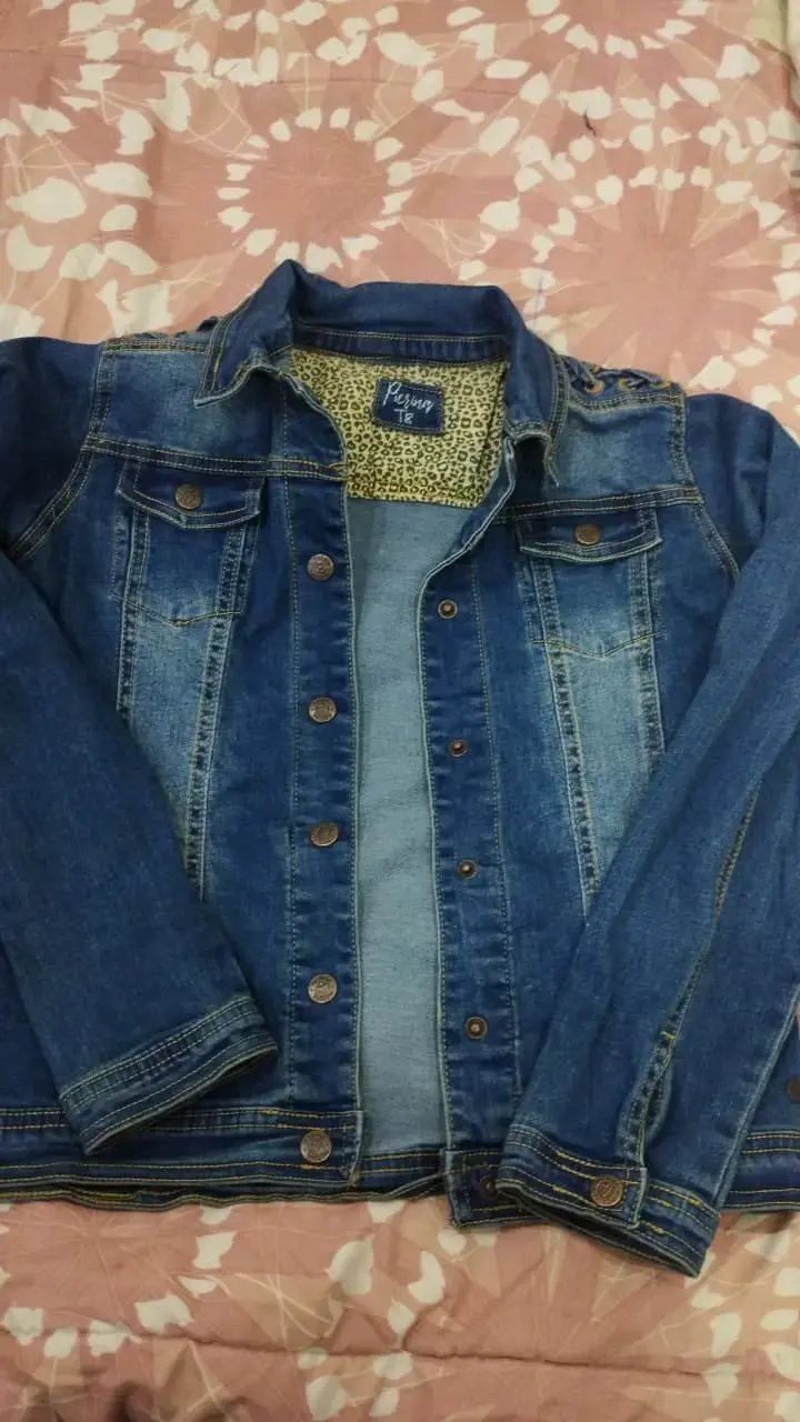Chaqueta de mezclilla azul