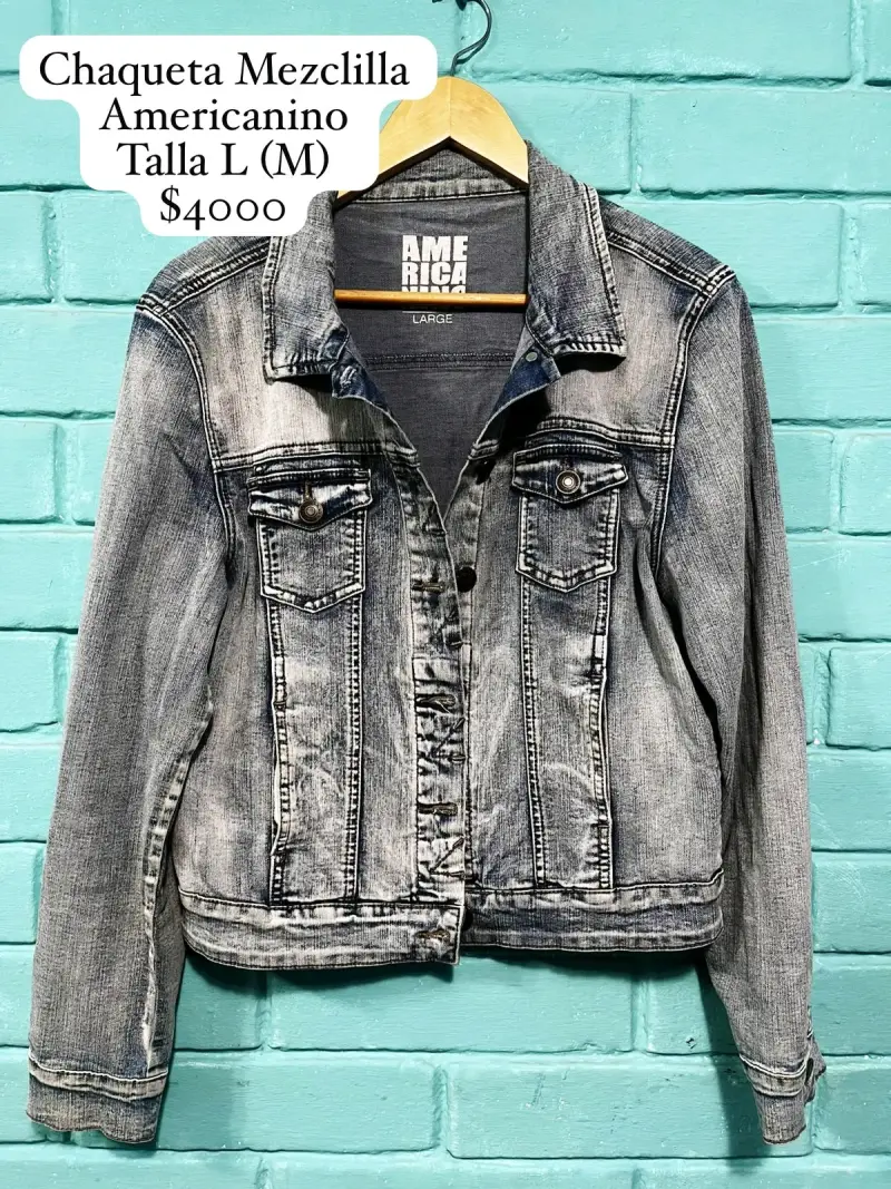 Chaqueta de mezclilla talla L